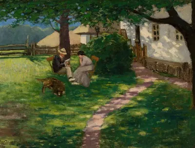 In the garden by Władysław Podkowiński — digital art print download