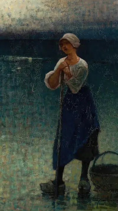 Зелёная рыбачка by Владислав Ванке — digital art print download