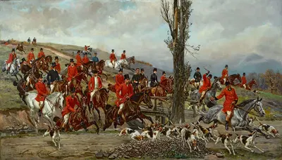 Императорская охота в Гёдёллё by Войцех Коссак, 1887 — digital art print download
