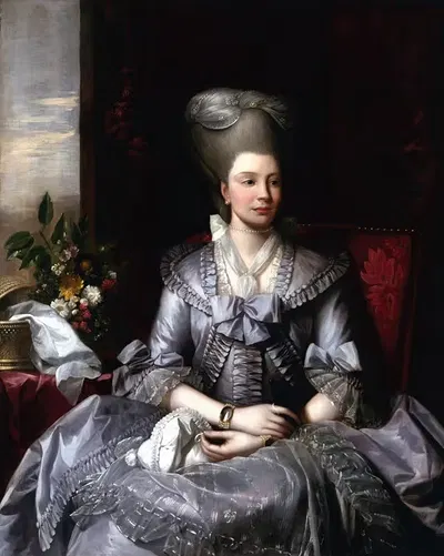 Portrait of Queen Charlotte by Benjamin West — digital art print download