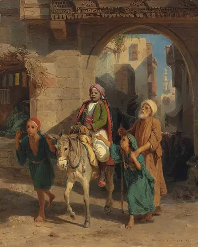 Вход в город by Эдуар Жирарде, 1872 — digital art print download