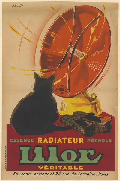 Radiateur Lilor, essence, pétrole by Alphonse Noël, 1930 — digital art print download
