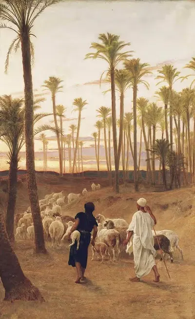 Пальмовая роща by Фредерик Гудолл, 1894 — digital art print download
