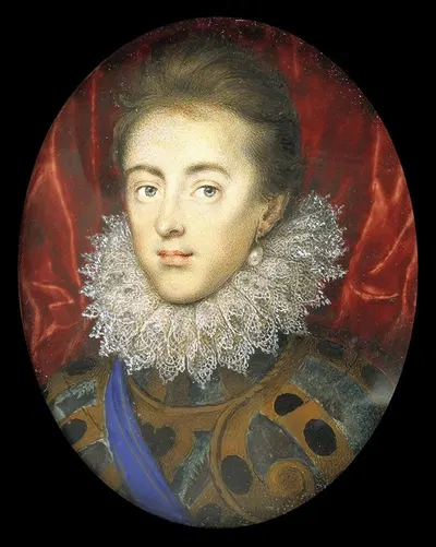 Charles, Prince of Wales by Isaac Oliver, 1615 — digital art print download