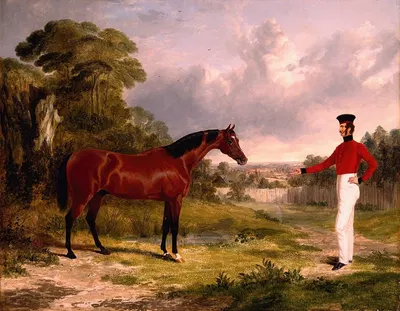 Солдат с офицерской лошадью by Джон Фредерик Херринг-старший, 1839 — digital art print download