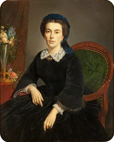 Portrait de Madame Gervais by Pierre-Auguste Cot, 1863 — digital art print download