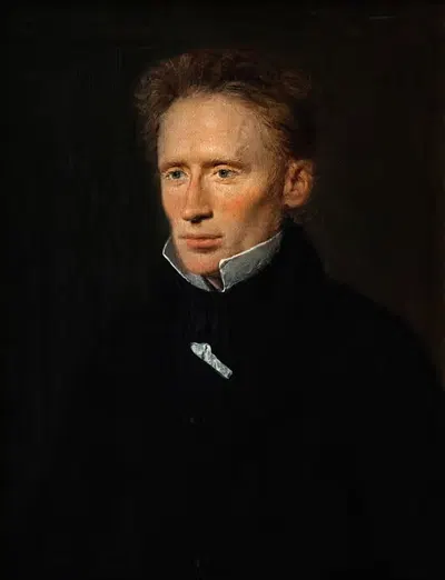 Портрет Иоганнеса Дам Хаге (1800-1837), редактора 'Фэдреландет' (Родина) by Кристиан Альбрехт Йенсен, 1800-1837 — digital…