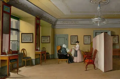 Сцена в доме Блума в Ревеле by Карл Зигмунд Вальтер, 1841 — digital art print download