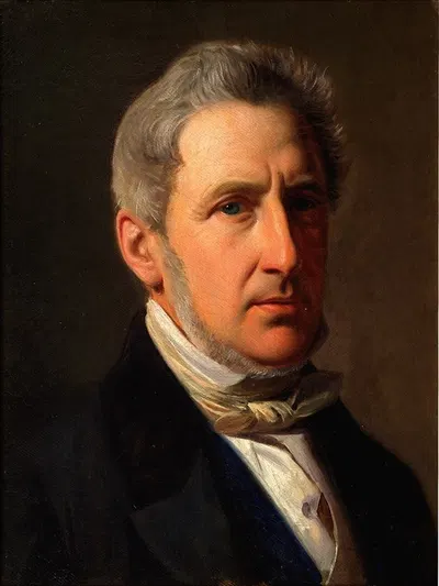 Портрет помещика Альфреда Хаге (1803-1872) by Константин Хансен, 1803-1872 — digital art print download