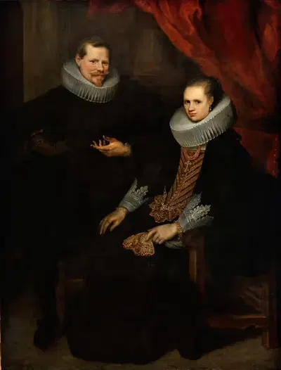 Double portrait of a married couple by Cornelis de Vos — digital art print download