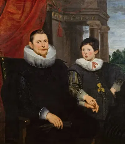 Portrait of a Father with his Son by Cornelis de Vos, 1626 — digital art print download
