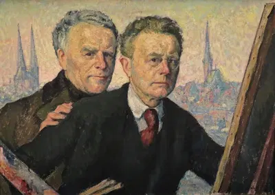 Мой дедушка и я by Генрих Эдуард Линде-Вальтер, 1918 — digital art print download