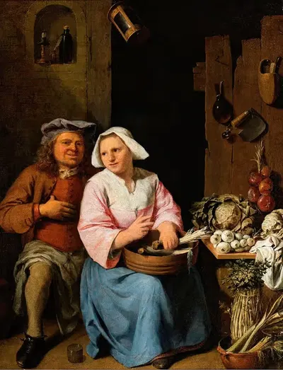 Декларация любви by Николас Вальравен ван Хафтен, 1706 — digital art print download