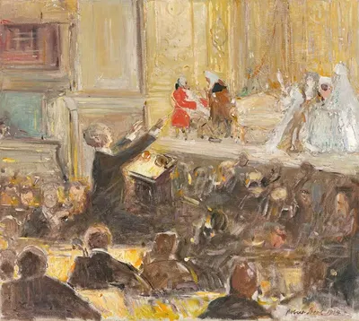 Эрнст фон Шух дирижирует 'Розенкавалером' Рихарда Штрауса by Роберт Штерл, 1914 — digital art print download