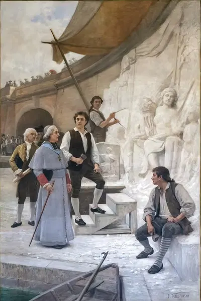 Визит к скульптору by Эдуар Бенар Деба-Понсан — digital art print download