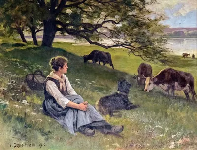Пастушонок by Эдуар Бенар Деба-Понсан, 1910 — digital art print download