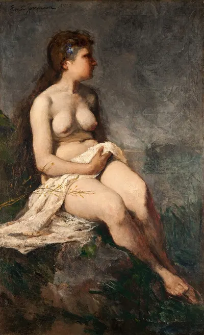 Изучение женского н nude by Эрнст Йозефсон, 1873 — digital art print download
