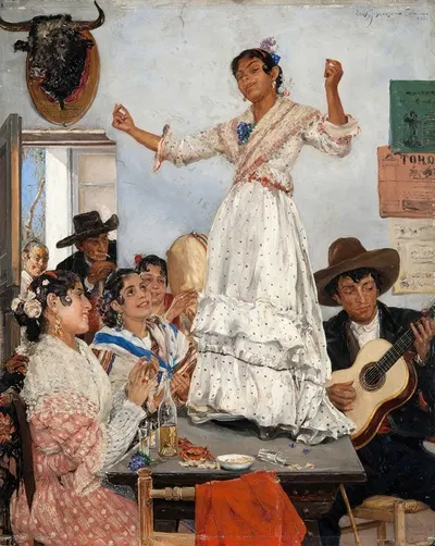 Испанский танец by Эрнст Йозефсон, 1882 — digital art print download