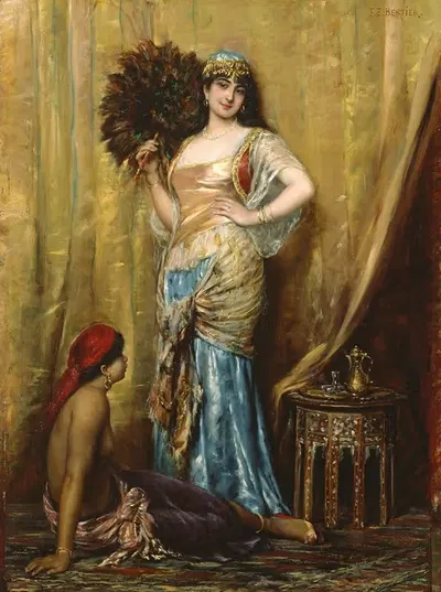 Женщины из гарема by Франсиск Эдвард Бертье — digital art print download