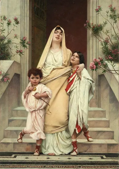 Мать Гракхов by Гюстав Буланже, 1885 — digital art print download