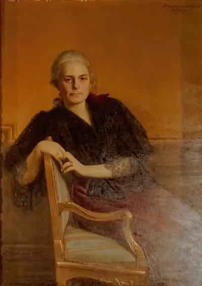 Wilhelmina von Hallwyll, född Kempe (1844-1930) by Julius Kronberg, 1844-1930 — digital art print download