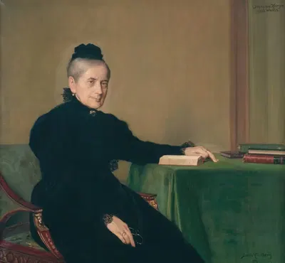 Johanna Kempe, född Wallis (1818-1909) by Julius Kronberg, 1818-1909 — digital art print download