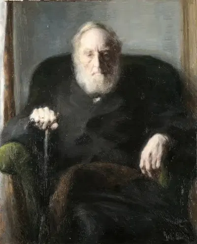 The Artist´s Father by Julius Paulsen, 1890 — digital art print download