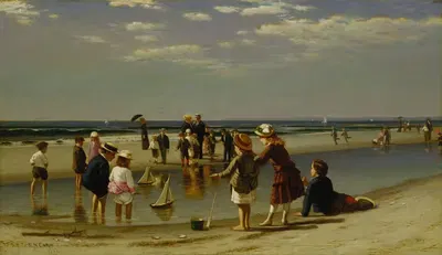 Малые яхты на гонках by Самуэль С. Карр, 1881 — digital art print download