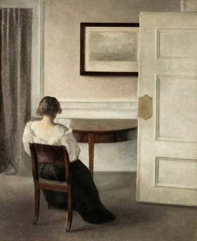 Interior by Vilhelm Hammershøi — digital art print download