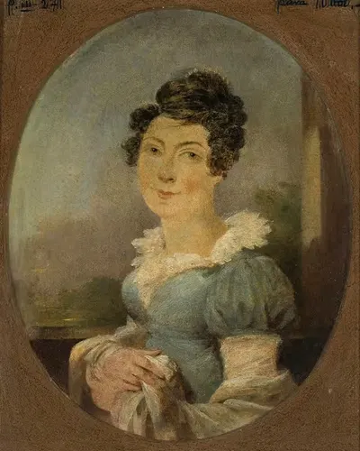 Portrait of Antoni Erazm Makarowicz's wife by Aleksander Ludwik Molinari, 1820 — digital art print download