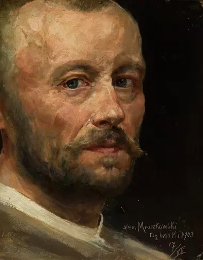 Автопортрет by Александр Мрочковский, 1903 — digital art print download