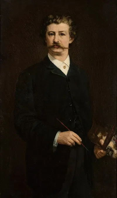 Автопортрет by Александр Сохачевский, 1910 — digital art print download