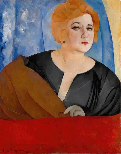 Портрет Анны Сергеевны Сергиевой by Борис Григорьев, 1921 — digital art print download