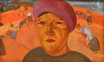 Русская крестьянка by Борис Григорьев, 1923 — digital art print download