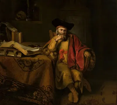 Scholar by Cornelis Bisschop — digital art print download