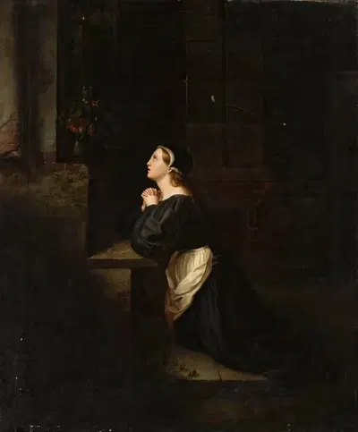 Молитва by Эдуард Ратти, 1834 — digital art print download