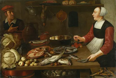 Kitchen interior by Floris van Schooten — digital art print download