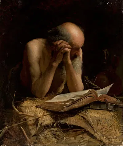 Отшельник by Францишек Эйзмонд, 1881 — digital art print download