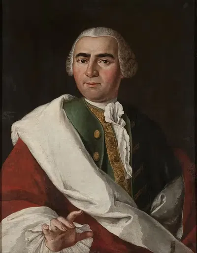 Portrait of Józef Antoni Haller, merchant from Kraków (1725–1785) by Franz Ignaz Molitor, 1725–1785 — digital art print…