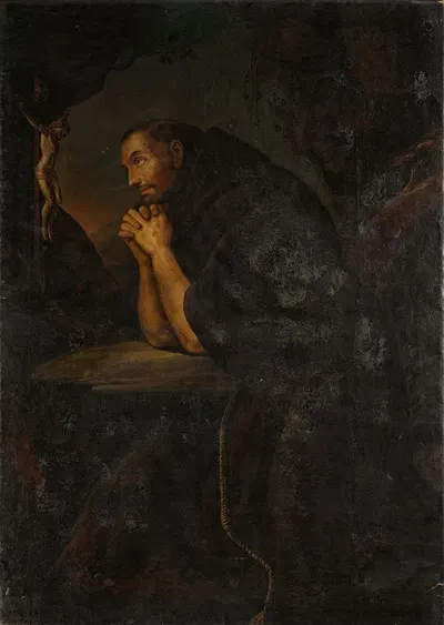 Молящийся монах by Францишек Лексжицкий, 1652 — digital art print download