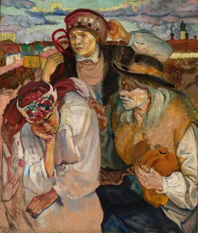 Изучение крестьян by Фридерик Паутш, 1913 — digital art print download