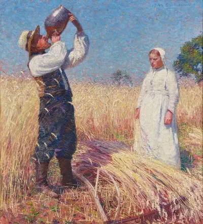 Уборка урожая by Ханс Олде, 1893 — digital art print download