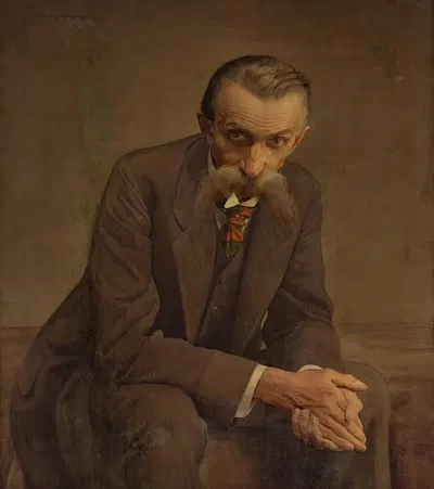 Портрет отца художника by Генрик Громбеки, 1913 — digital art print download