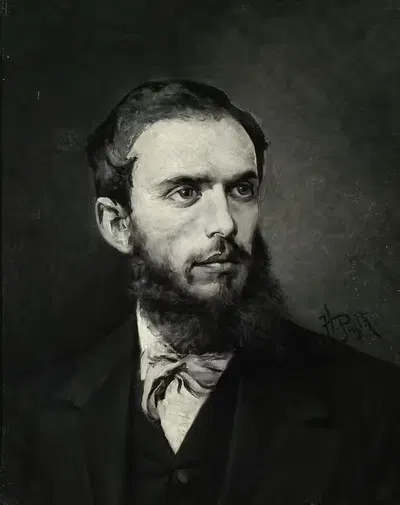 Portrait of Maksymilian Gierymski by Henryk Piątkowski — digital art print download
