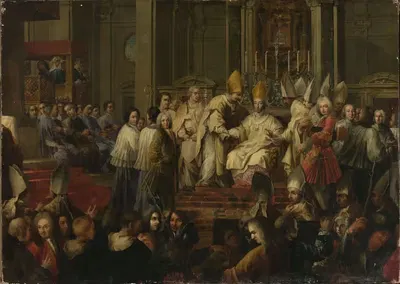 Помазание епископа by Гиацинт Коллен де Вермон, 1743 — digital art print download
