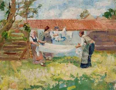 Прачки by Исаак Израилевич Бродский — digital art print download