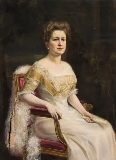 Портрет Стефании Кроненберг by Ян Кауцик, 1909 — digital art print download