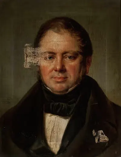 Portrait of Mikołaj Tyrchowski, rector at St. Anne's Secondary School in Kraków by Jan Nepomucen Glowacki, 1845 — digital…