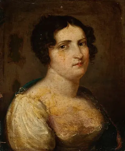 Портрет Анны, урождённой Пучыньской (1789–1868), второй жены Яна Рустема by Ян Рустем, 1789–1868 — digital art print download