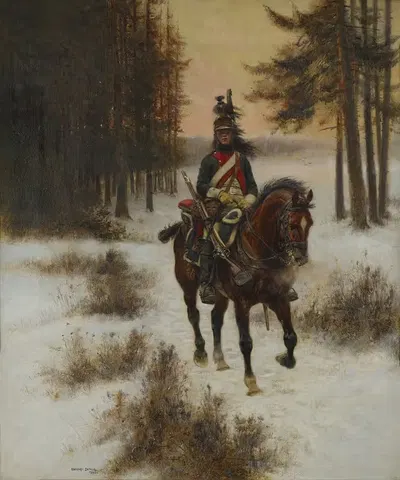 Драгун by Жан-Батист Эдуар Детель, 1896 — digital art print download